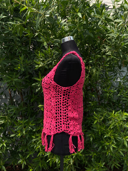 Pretty Chic Top Hand Crochet Cotton Bralette by Chutak Binak