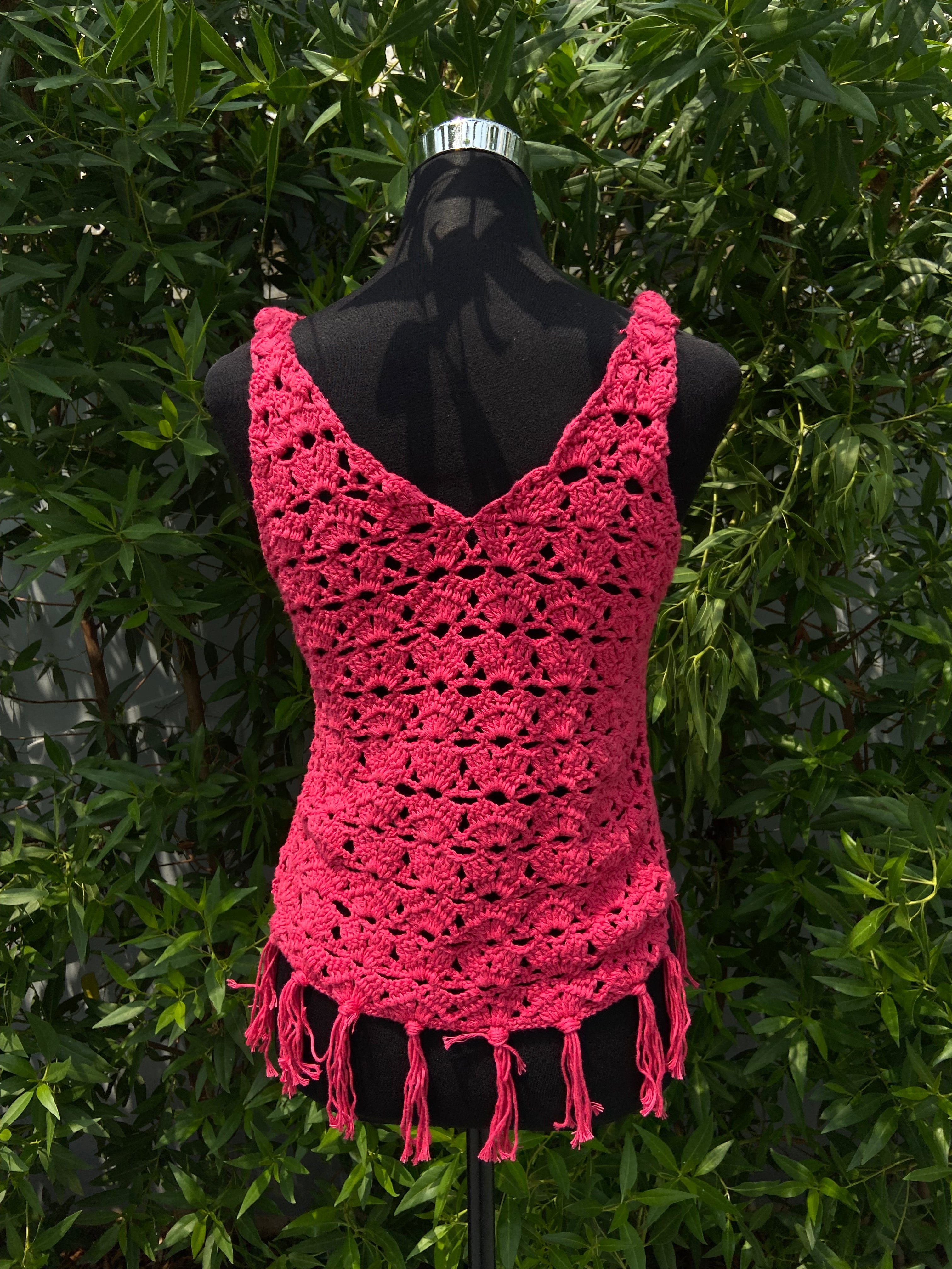 Pretty Chic Top Hand Crochet Cotton Bralette by Chutak Binak