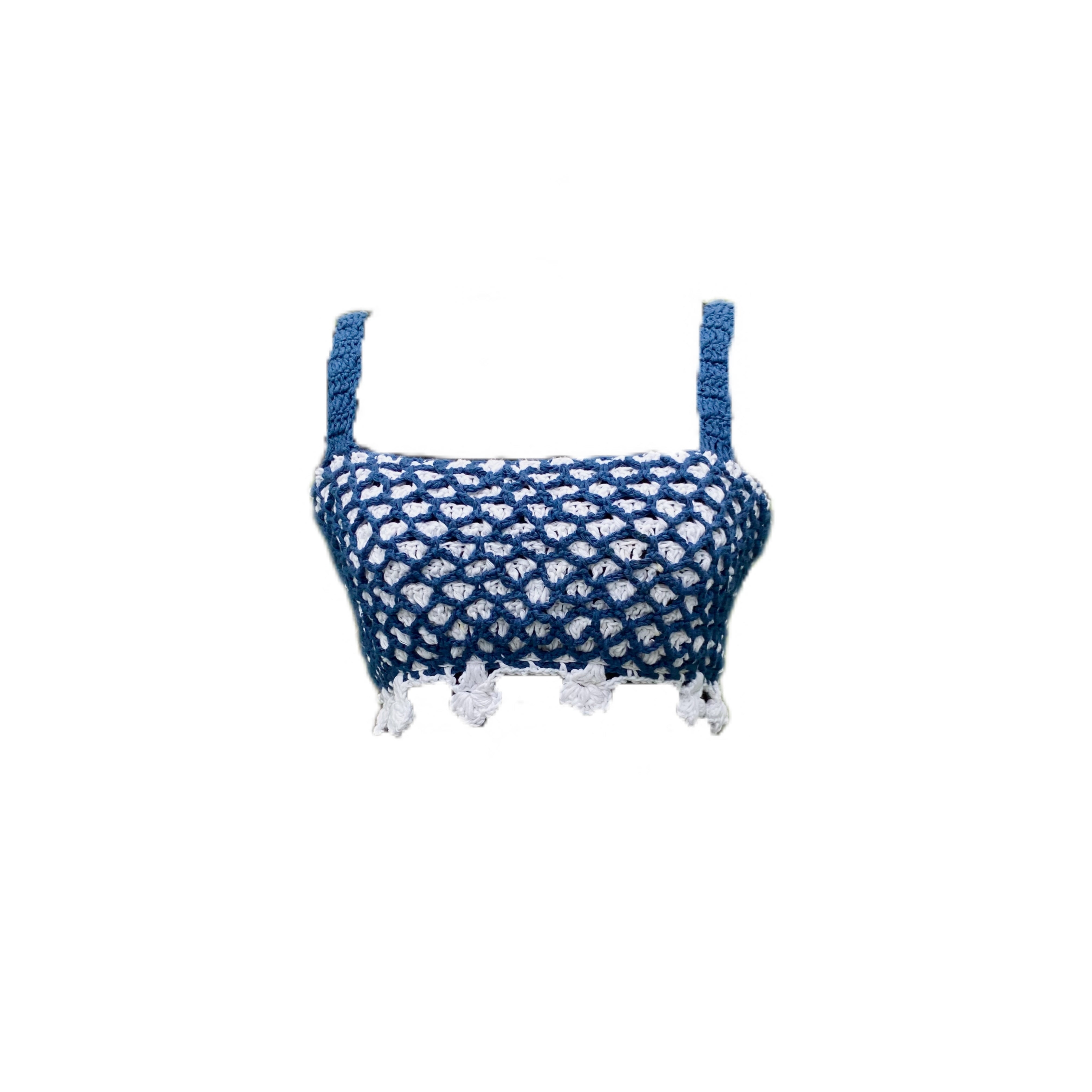 Marine Love Handmade Cotton Crochet top by Chutak Binak