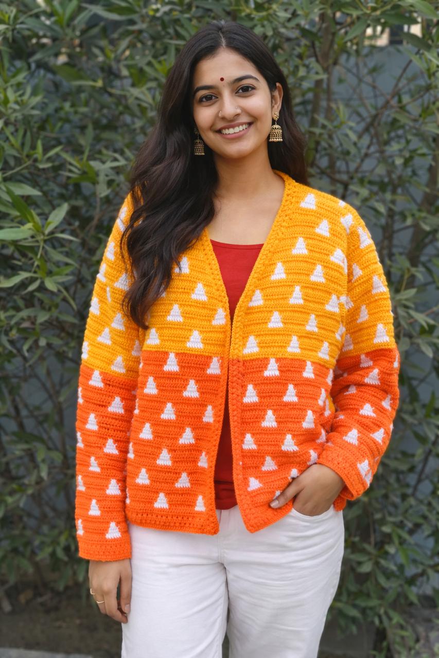 Sunrise Hand-Crochet Cardigan