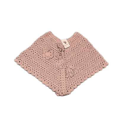 'Mommy and Me' Hand Knit Poncho