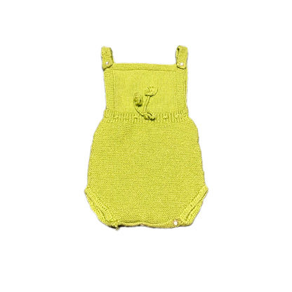 Lemon Drop Knit Romper