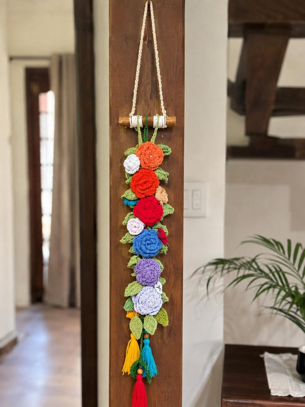 Crochet flower detail
