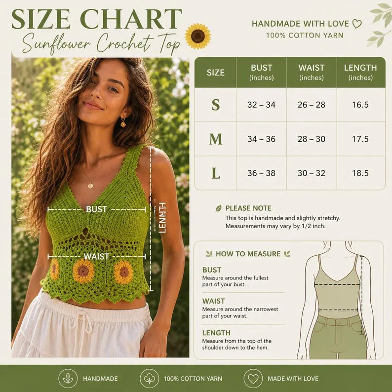 Ręcznie robiony bawełniany szydełkowy top halter crop dla kobiet