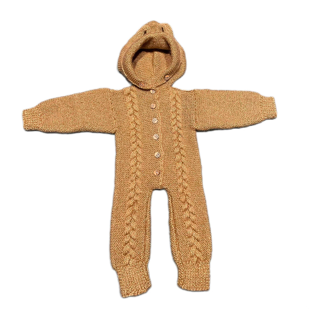 Hand knit unisex jumpsuit for baby 9-12 months – Chutak Binak
