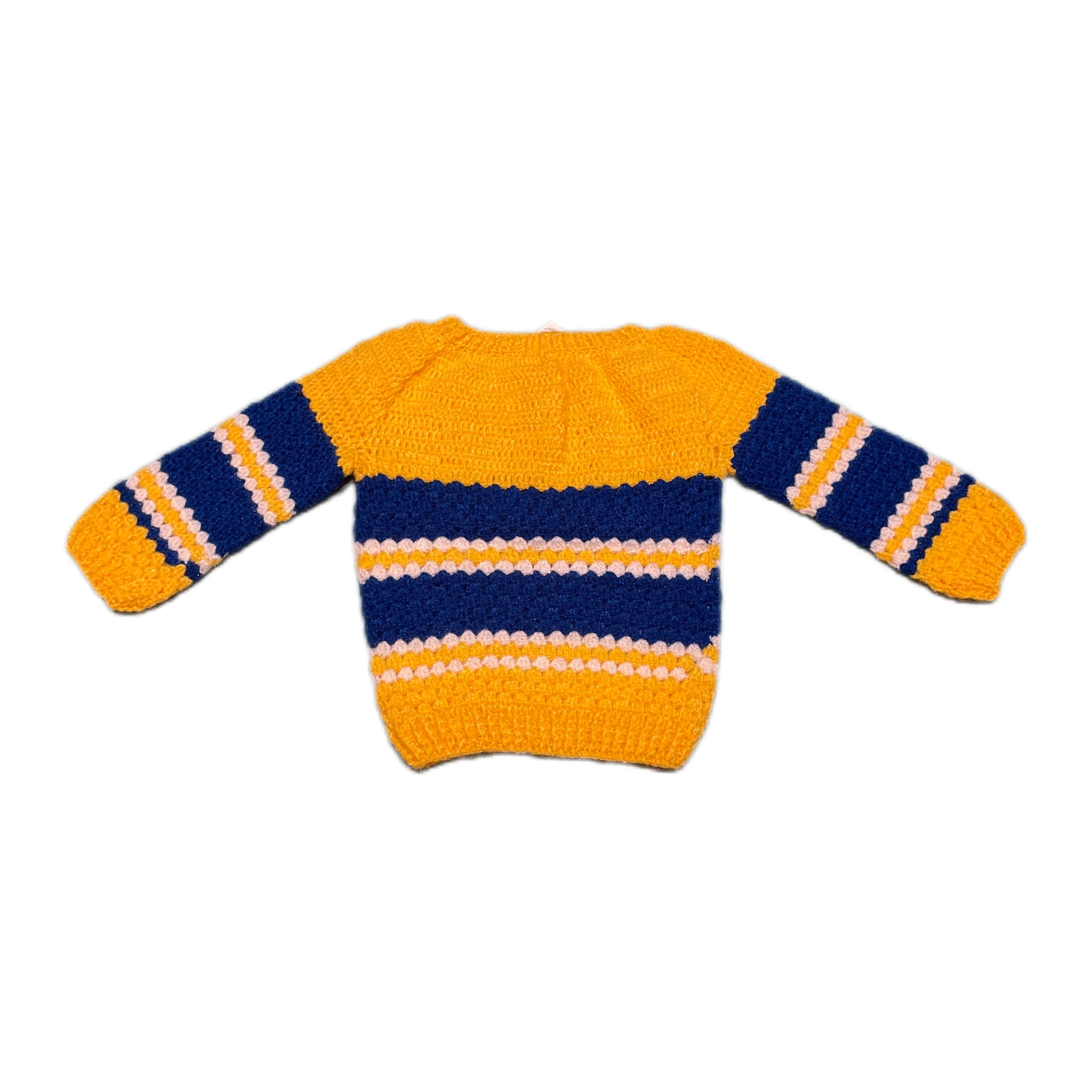Hand Knit Super Stripes Adventure Sweater by Chutak Binak