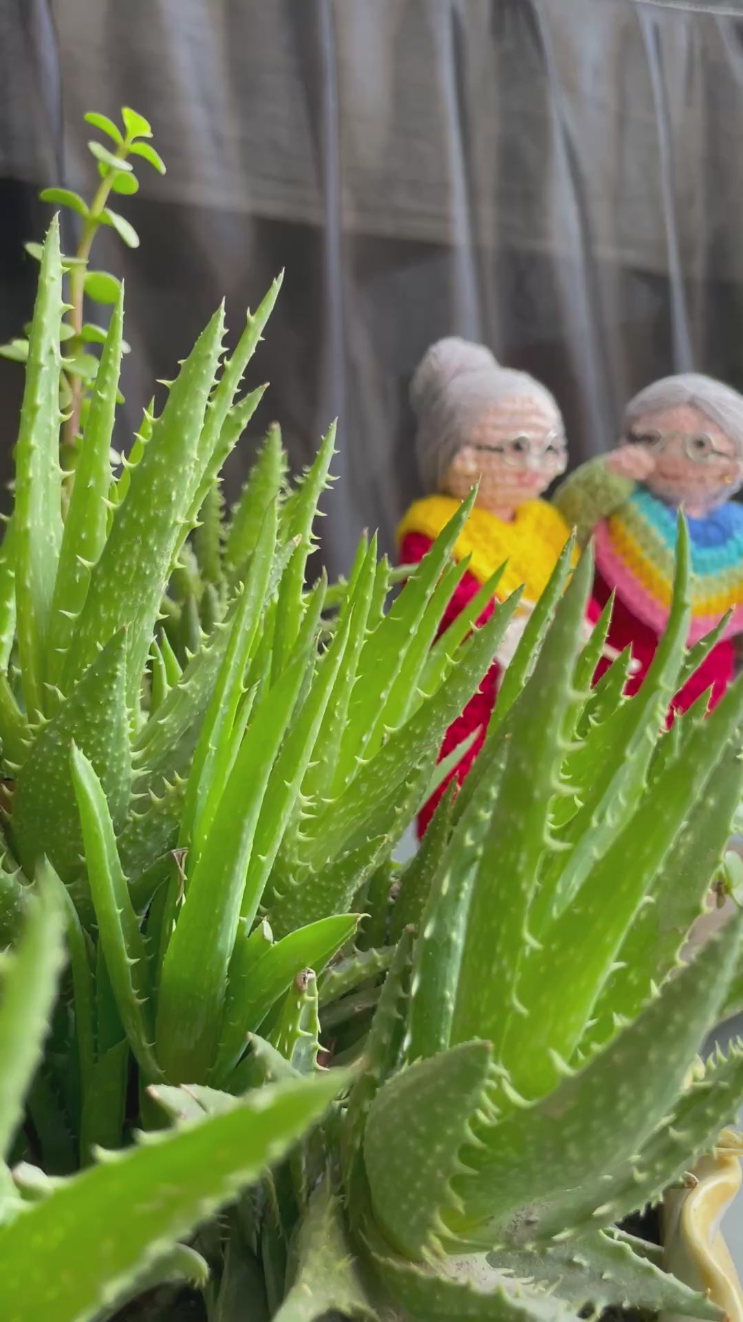 Handmade Crochet Grandma Couple Doll – Knitting with Love | Cute Amigurumi Home Decor Gift